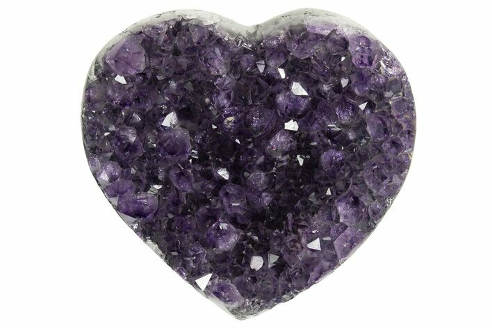 Dark Purple Amethyst Heart - Uruguay #343737